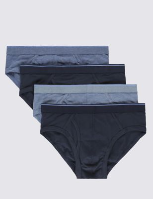 4 Pack Cool & Fresh&trade; Stretch Cotton Briefs